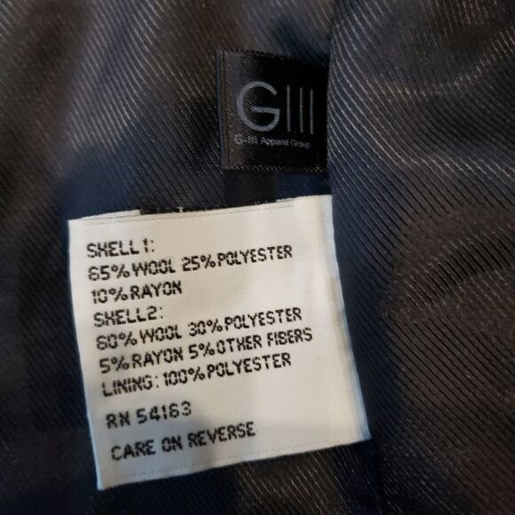 Kenneth Cole Belted Coat Blk/Gry - Picture 10 of 10